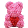 Sample Rose Teddy Bear 40cm (FREE GIFT BOX) - Forever Fleurs
