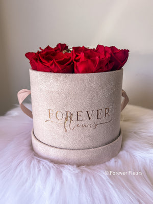 NEW Suede Gold Rose Box (FREE GIFT BOX)