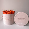 The Suede Rose Box Orange – Mother’s Day Edition - Forever Fleurs