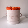 The Suede Rose Box Orange – Mother’s Day Edition - Forever Fleurs