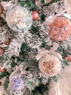 Everlasting Christmas Bauble - Set of 3 - Forever Fleurs