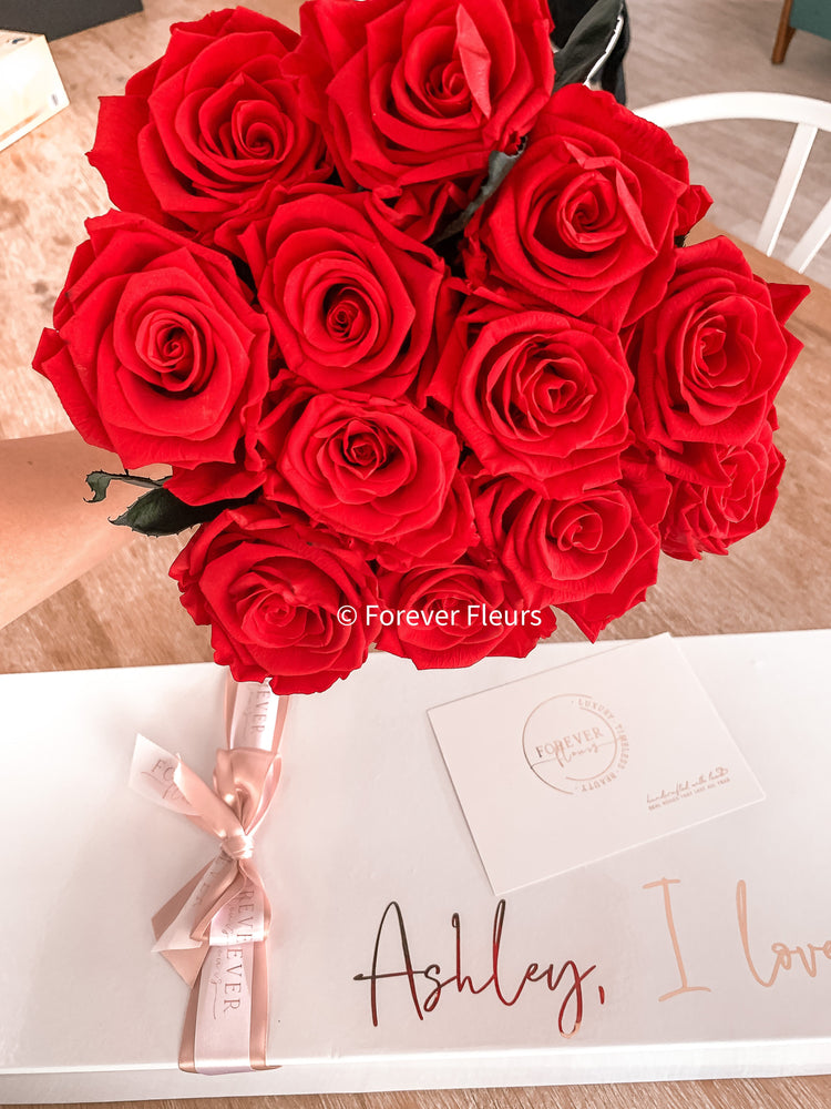 Everlasting Long Stemmed Roses (Sydney Only) - Forever Fleurs