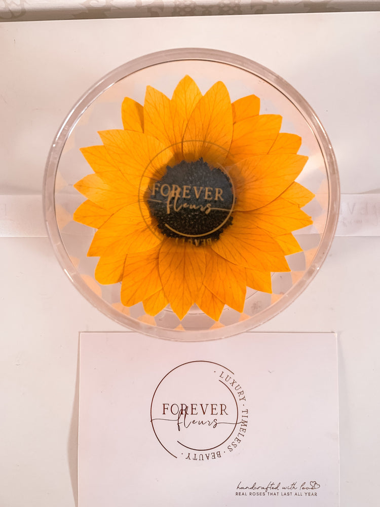 Everlasting Sunflower Single Acrylic (FREE GIFT BOX!) - Forever Fleurs
