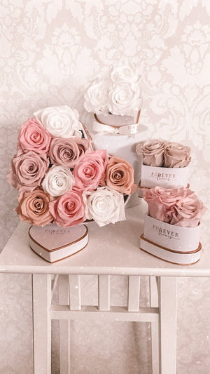 Forever Heart Rose Box Large - Forever Fleurs