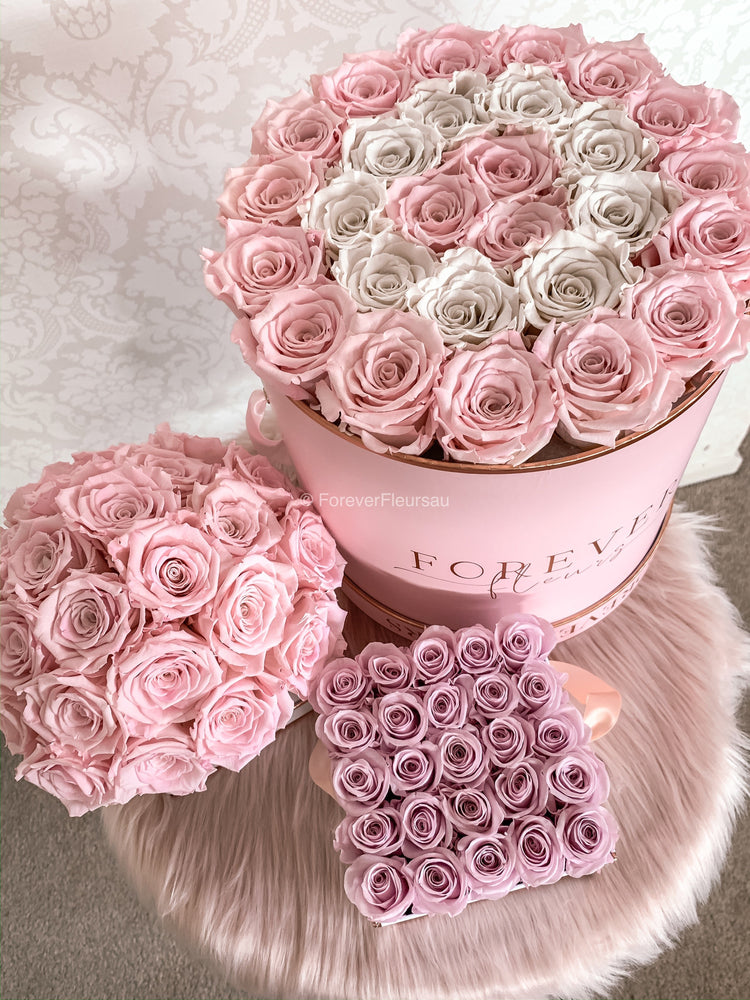 Forever Pink Rose Box - Grand - Forever Fleurs
