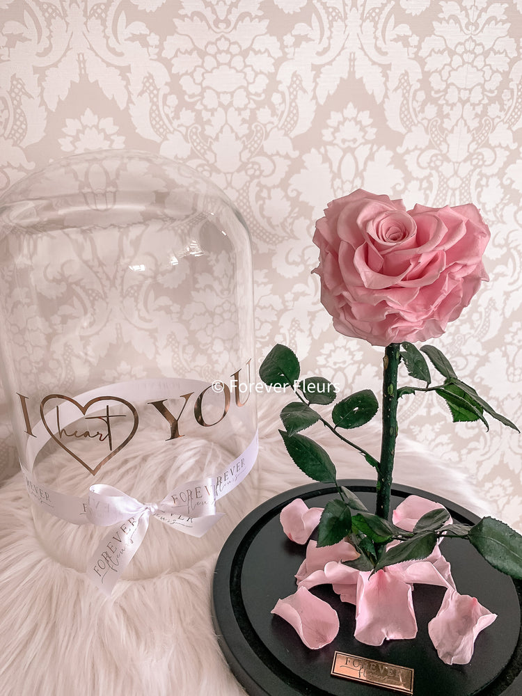 Forever Rose Dome - Heart - Forever Fleurs