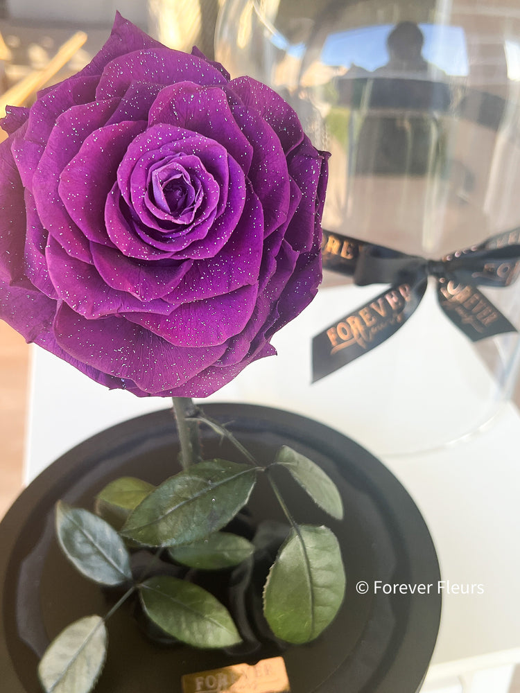 Grand Everlasting Rose - Purple Diamond - Forever Fleurs