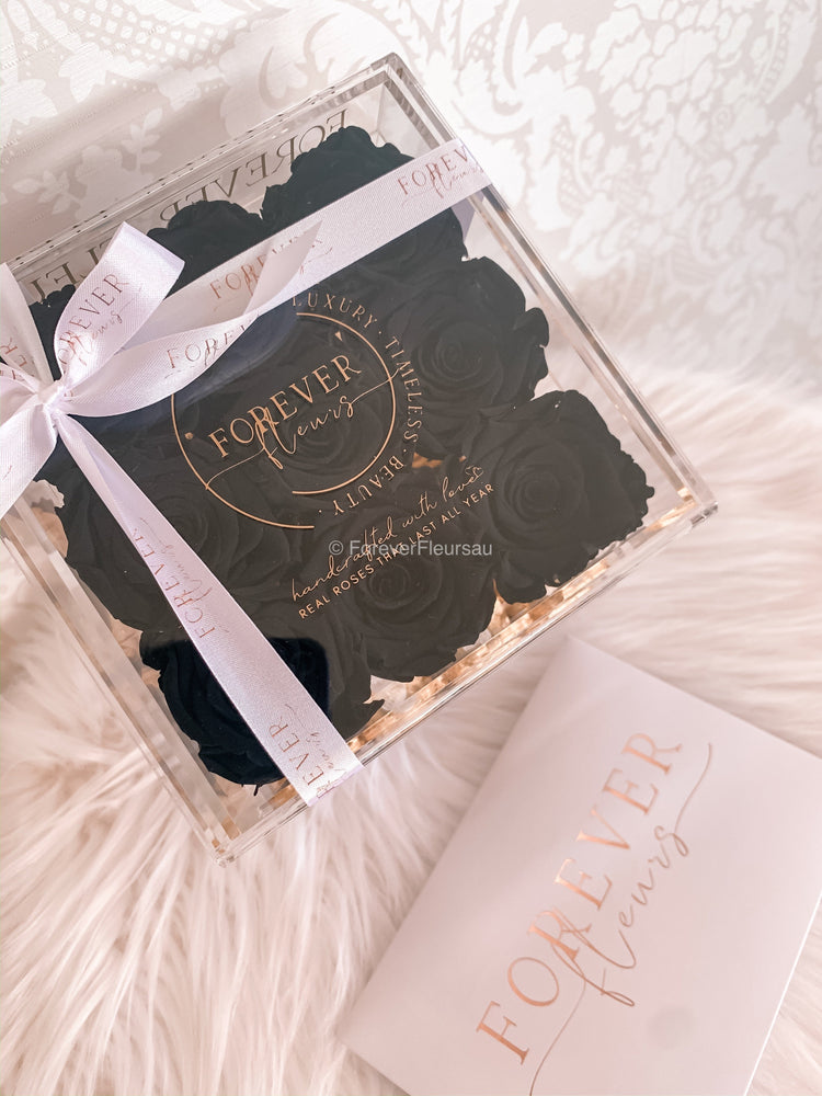 Luxe Acrylic Rose Box (FREE GIFT BOX!) - Forever Fleurs