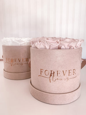 NEW Everlasting Suede Rose Box - Forever Fleurs