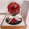 New Mini Everlasting Rose - Red and Gold - Forever Fleurs