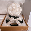 New Mini Everlasting Rose - White and Gold - Forever Fleurs