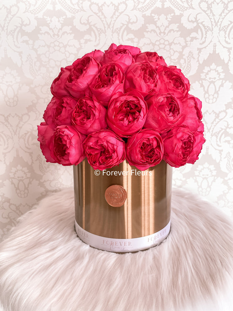 Peony Perfection Gold Box - Grand - Forever Fleurs
