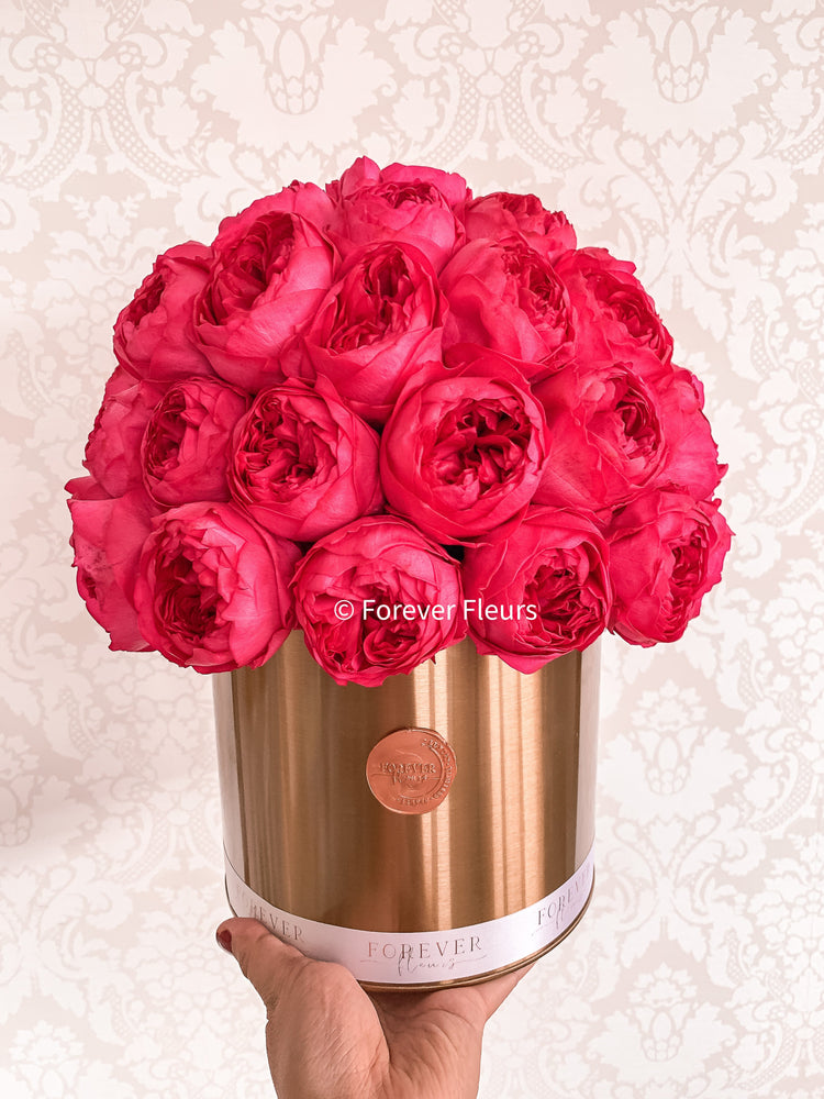 Peony Perfection Gold Box - Grand - Forever Fleurs