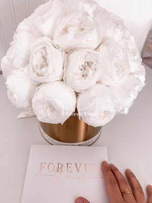 Peony Perfection Gold Box - Luxe - Forever Fleurs