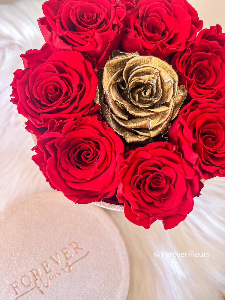 Suede Rose Box - Forever Fleurs